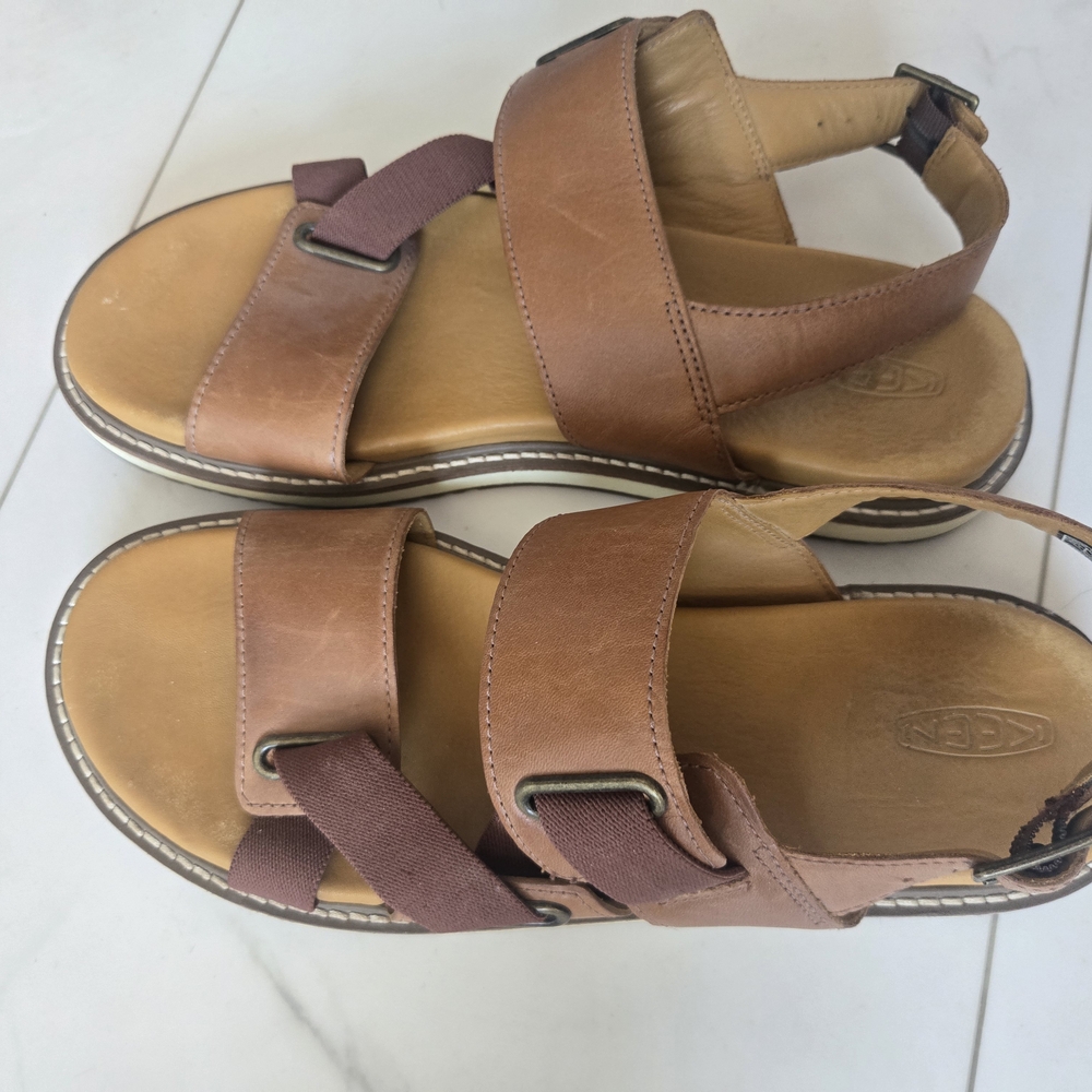 Keen Brown Leather Comfort Sandals